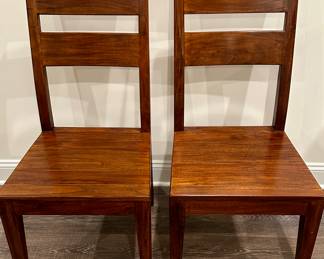 2 Crate and Barrel Dining Side Chairs