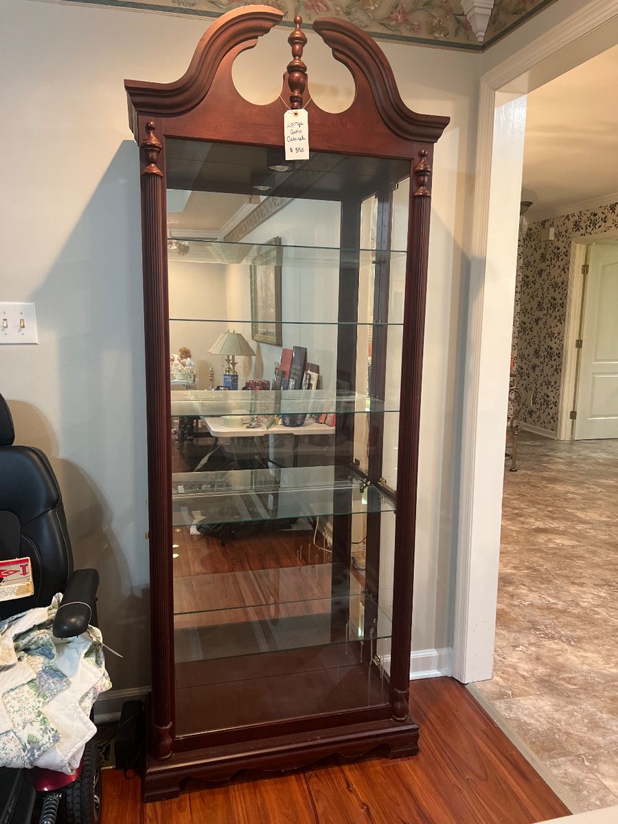 Large Curio Cabinet with working light