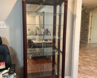 Large Curio Cabinet with working light