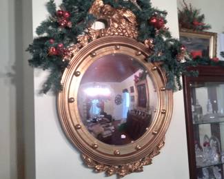 Concave mirror with eagle