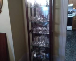 Cabinet full of Waterford and Wedgwood
