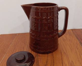 Brownware Daisy Dot Pitcher
