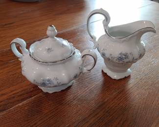 Haviland China Creamer & Sugar
