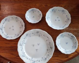 Haviland China Blue Garland Setting