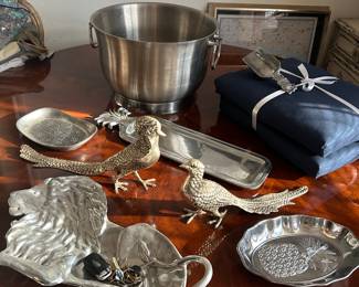 Silver and pewter Entertainment wares