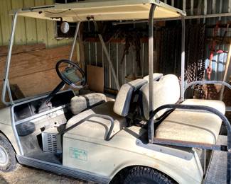 Electric golf cart needs batteries.  All of the chain behind it goes too!  Come plunder.  There's more.