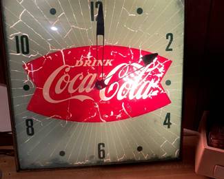 Doesn't keep time but lights do work!  Great vintage piece!