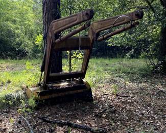 Front loader for a tractor.