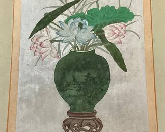 Japanese watercolor on silk