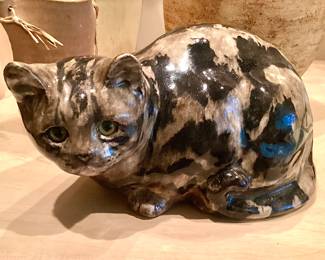 Winstanley pottery tabby cat
