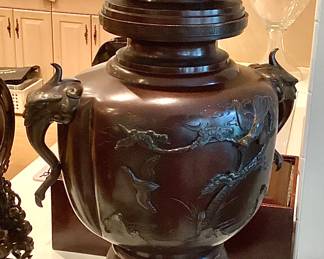 Japanese bronze censer