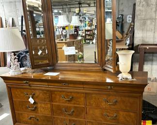 Gorgeous dresser with mirror.