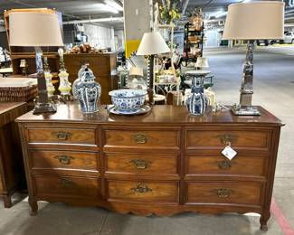 We have many dressers and chests of drawers.  