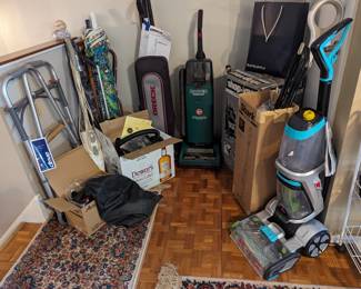 Vacuum and carpet cleaners. Bissel, Oreck, Shop Vac, Shark 