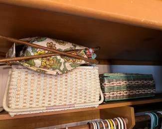 A couple of nice baskets above the clothing in one of the closets could hold several interesting treasures.