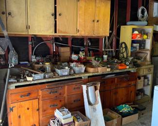 Another picture of the garage tools and supplies is here.