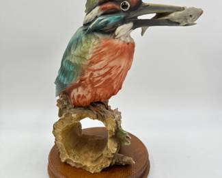 Large Giuseppe Armani Kingfisher Figurine - 13.5"T	