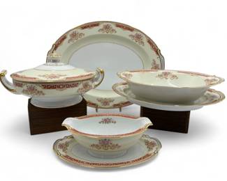 Occupied Japan Noritake Royal Ruby China Serving Pieces	