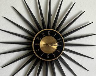 Vintage Elgin Starburst Wall Clock