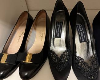 Shoes including&nbsp;Chanel, Burberrys, Escada, &nbsp;St. John, Ferragamo, Stuart Weitzman, Bruno Magli, Manolo Blank, Enzo, Hazel.