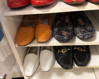 Shoes including&nbsp;Chanel, Burberrys, Escada, &nbsp;St. John, Ferragamo, Stuart Weitzman, Bruno Magli, Manolo Blank, Enzo, Hazel.