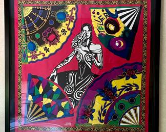 Versace framed scarf