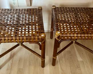 McGuire stools.  Cushions available.