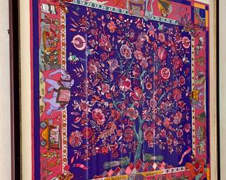 Framed Hermes scarf