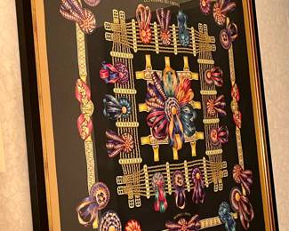 Hermes framed scarf