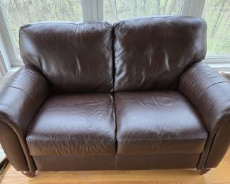 Leather Loveseat