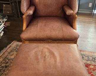 Leather Wingback Chair