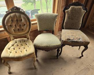 Collection of vintage chairs