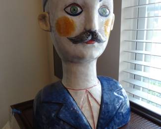 Vintage Horchow Head Vase (Italian Pottery)