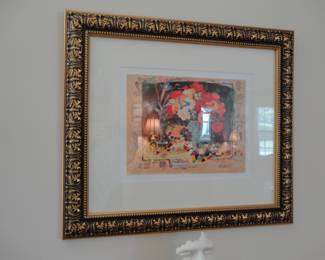 Signed Galtchansky Wissotsky Rainbow Bouquet Print