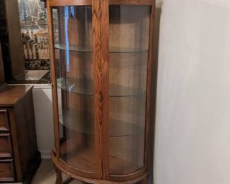 Bowed front China cabinet 