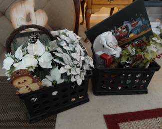 Many many box lots of holiday items around the property