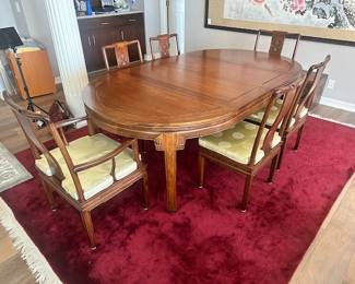 $900, 4'-7' Rosewood table and chairs