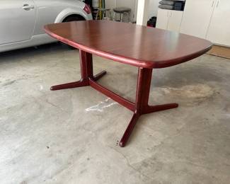 $1350,   5-8' rosewood Danish MCM Ramsus dining table