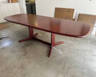 $2000,   5-8' rosewood Danish MCM Ramsus dining table