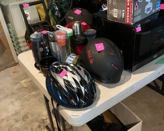 Asdortment of helmets 