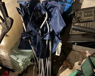 Folding chairs for easy carry to sports games 