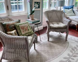 AREA RUGS, RATAN SET