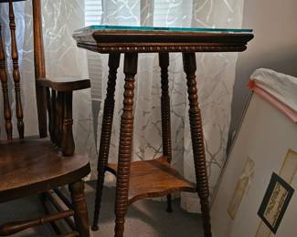 Small antique tall table
