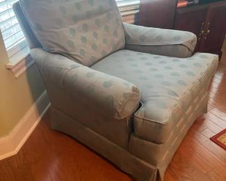 Blue Upholstered Chair 36x35x30 $65