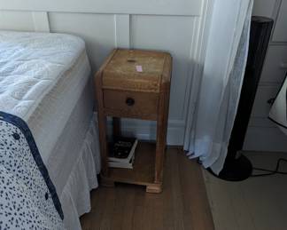 Art deco side table. orginal finish. needs tlc.