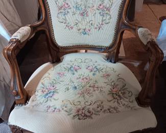 Embroidery cover chair