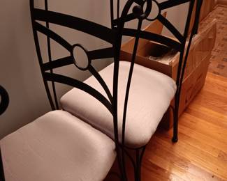 4 iron chairs