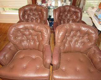 Tufted chairs for game table