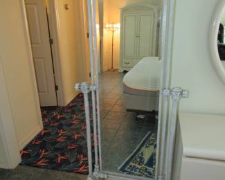 Iron cheval mirror