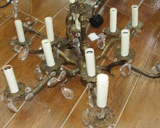 Vintage brass chandelier